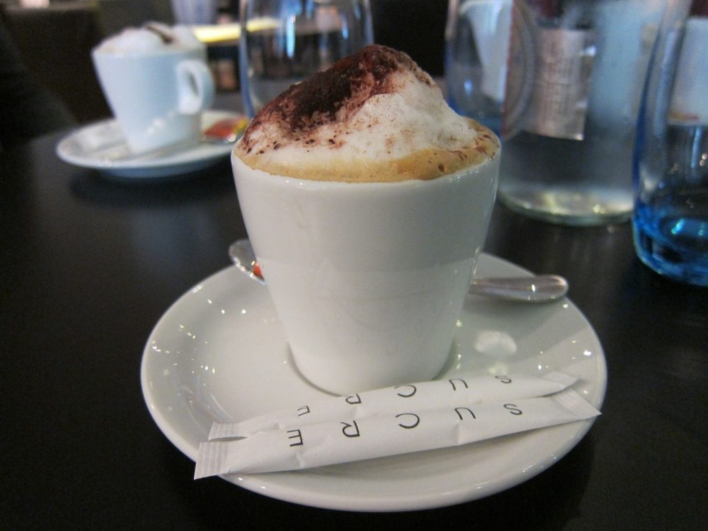 coffee, cappuccino, cup